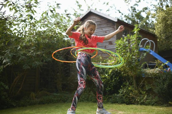 Get back into shape while having fun with the hula hoop
